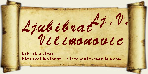 Ljubibrat Vilimonović vizit kartica